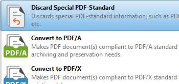 Discard PDF-Standard Information