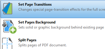 Set Page Transitions
