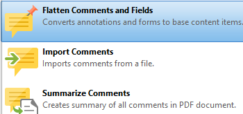 Flatten Comments and Fields