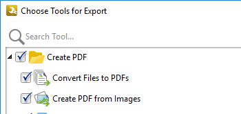Export and Import Tools