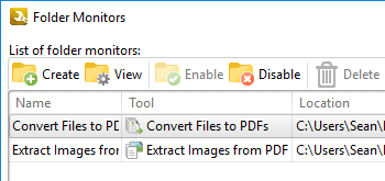 Utilize Folder Monitors