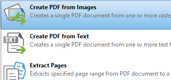 Create PDF Documents from Images