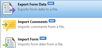 Export Form Data