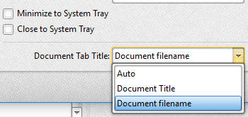 Control the Tab Title of Documents