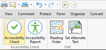 PDF Accessibility Functionality