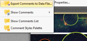 Export Comments to Data File