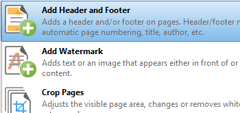 Add Headers and Footers