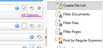'Create Files List' Action Now Available