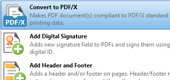 Convert to PDF/X